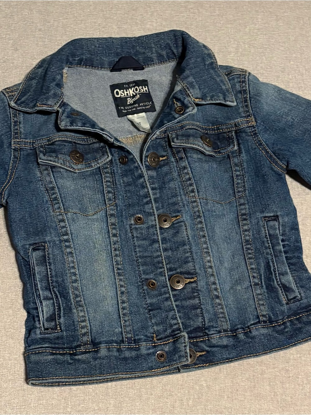 OshKosh B'gosh Girls Dark Blue Denim Jacket